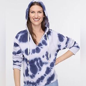 JCrew Tie-dyed hoodie in original cotton terry